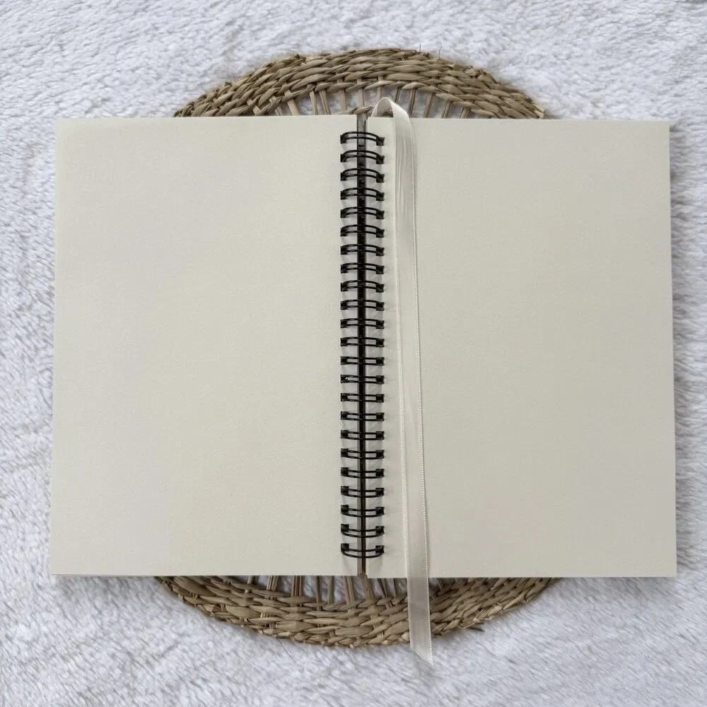 Handmade Vinyl White Dog Notebook With Bookmark A5 Unlined 60 Sheets 120 Pages